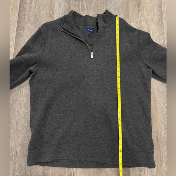 Men's Façonnable Gray Half-Zip Sweater - Picture 2 of 3